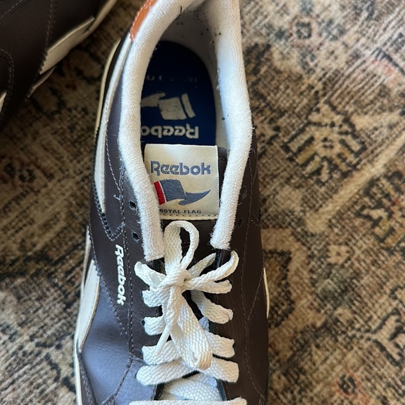 Reebok royal flag transport leather shoes size 8.5 brown - Picture 4 of 8